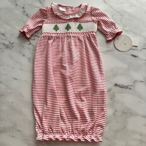 Edgehill Collection Pink and White Striped Kids Nightgown